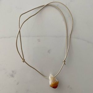 Citrine Gemstone Adjustable Necklace